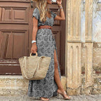 Laurine — Boho Maxi Dress for Women with Belt (3)