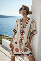 Lea — Embroidered Beach Cover Up Dress for Women