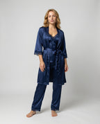 Liliane — Satin Pajama Set for Women with Robe