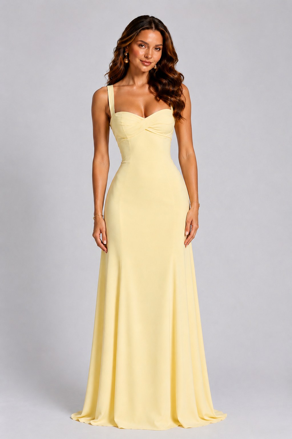 Lina — Chiffon Maxi Dress for Women with Sweetheart Neckline