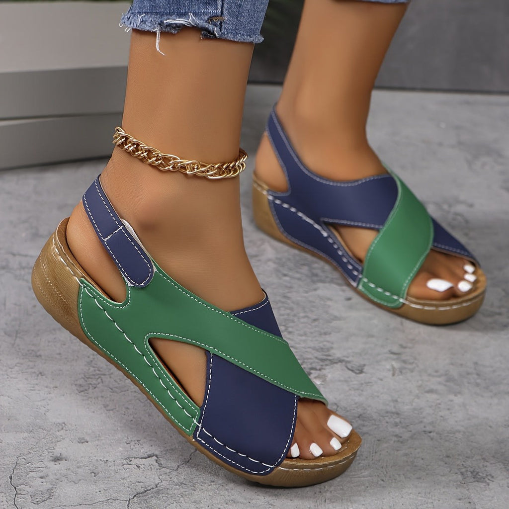 Lise — Cross Strap Wedge Sandals for Women (5)