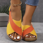 Lise — Cross Strap Wedge Sandals for Women (8)