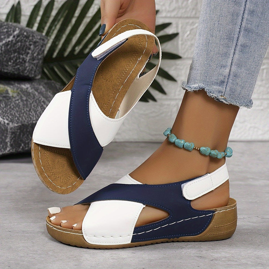 Lise — Cross Strap Wedge Sandals for Women (9)