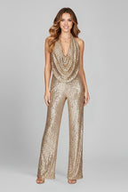 Louise — Sequin Halter Jumpsuit for Women with Wide Legs (7)