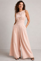 Madeleine — Sleeveless Matching Set for Women with Wide Leg Trousers (6)