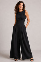 Madeleine — Sleeveless Matching Set for Women with Wide Leg Trousers (7)