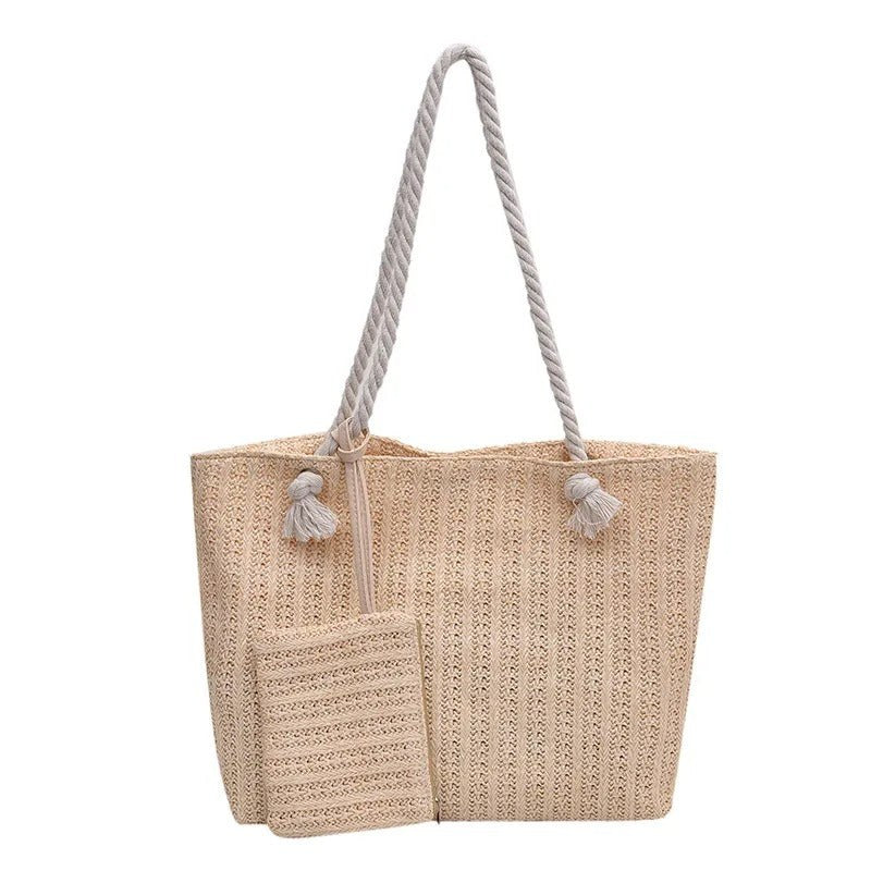 Marcelline — Straw Beach Bag for Women with Rope Handles (4)