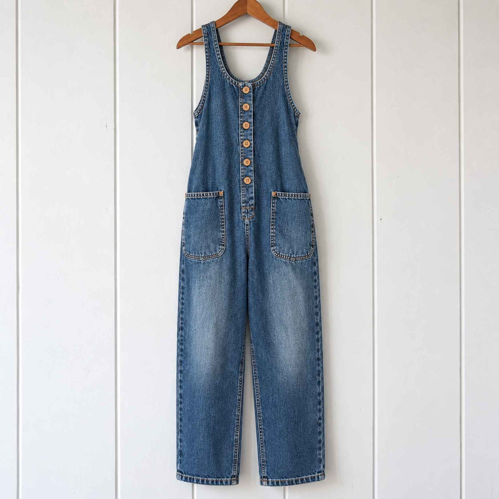 Mathilde — Relaxed Denim Jumpsuit for Women with Front Pockets (2)