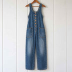 Mathilde — Relaxed Denim Jumpsuit for Women with Front Pockets (2)