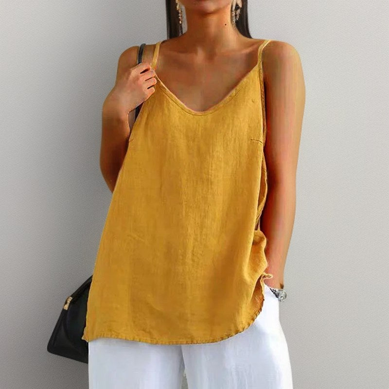 Nina — Linen Cami Top for Women (3)
