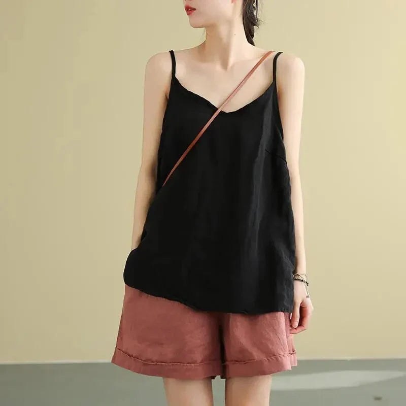 Nina — Linen Cami Top for Women (4)