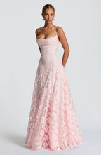 Noelle — Lace Corset Maxi Dress for Women with Spaghetti Straps (2)