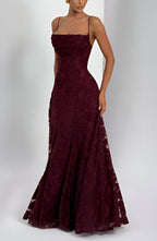 Noelle — Lace Corset Maxi Dress for Women with Spaghetti Straps (5)