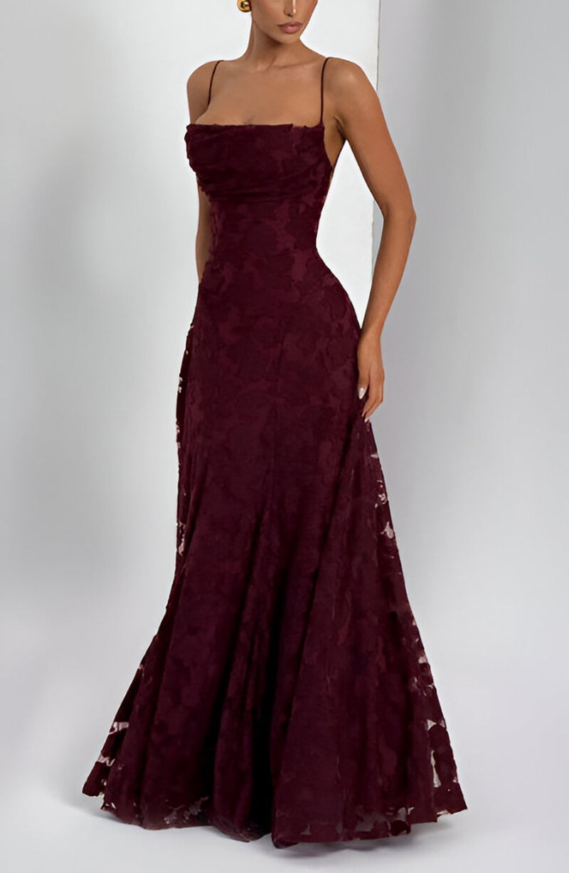 Noelle — Lace Corset Maxi Dress for Women with Spaghetti Straps (5)