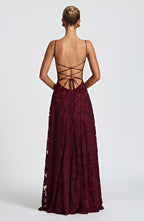 Noelle — Lace Corset Maxi Dress for Women with Spaghetti Straps (6)