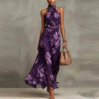 Oceane — Floral Halter Maxi Dress for Women (5)