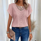 Pascaline — Crochet Top for Women with Short Sleeves (2)