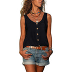 Perrine — Button Tank Top for Women with Round Neck (8)
