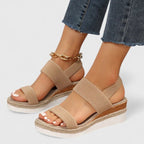 Rachel — Elastic Wedge Sandals for Women with Ankle Strap (4)