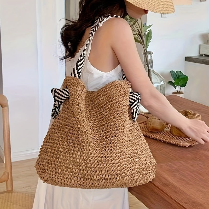 Rosine — Woven Beach Bag for Women (2)