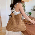 Rosine — Woven Beach Bag for Women (2)