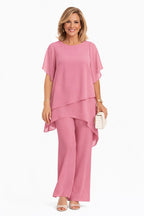 Solange — Chiffon Pants Set for Women with Wide Leg (5)