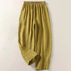 Valerie — Cotton Linen Pants for Women with Elastic Waist and Pockets (4)