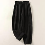 Valerie — Cotton Linen Pants for Women with Elastic Waist and Pockets (5)