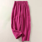 Valerie — Cotton Linen Pants for Women with Elastic Waist and Pockets (6)