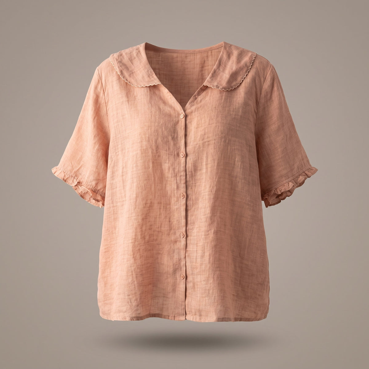 Viviane — Linen Blouse for Women with Collar (4)