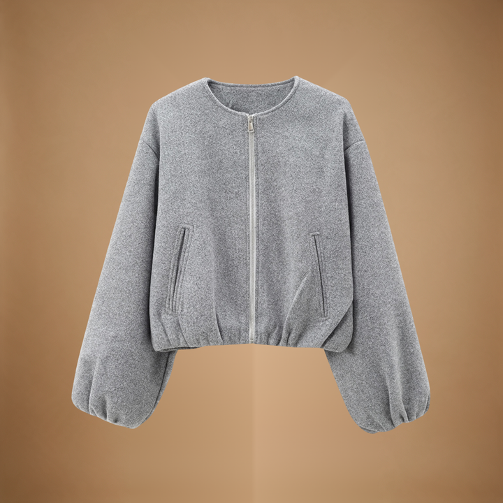 Adeline | Soft Zip-Up Bomber Jacket for Women