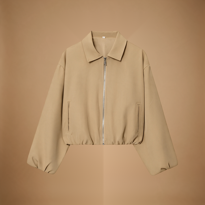 Elodie | Cropped Varsity Bomber Jacket for Women