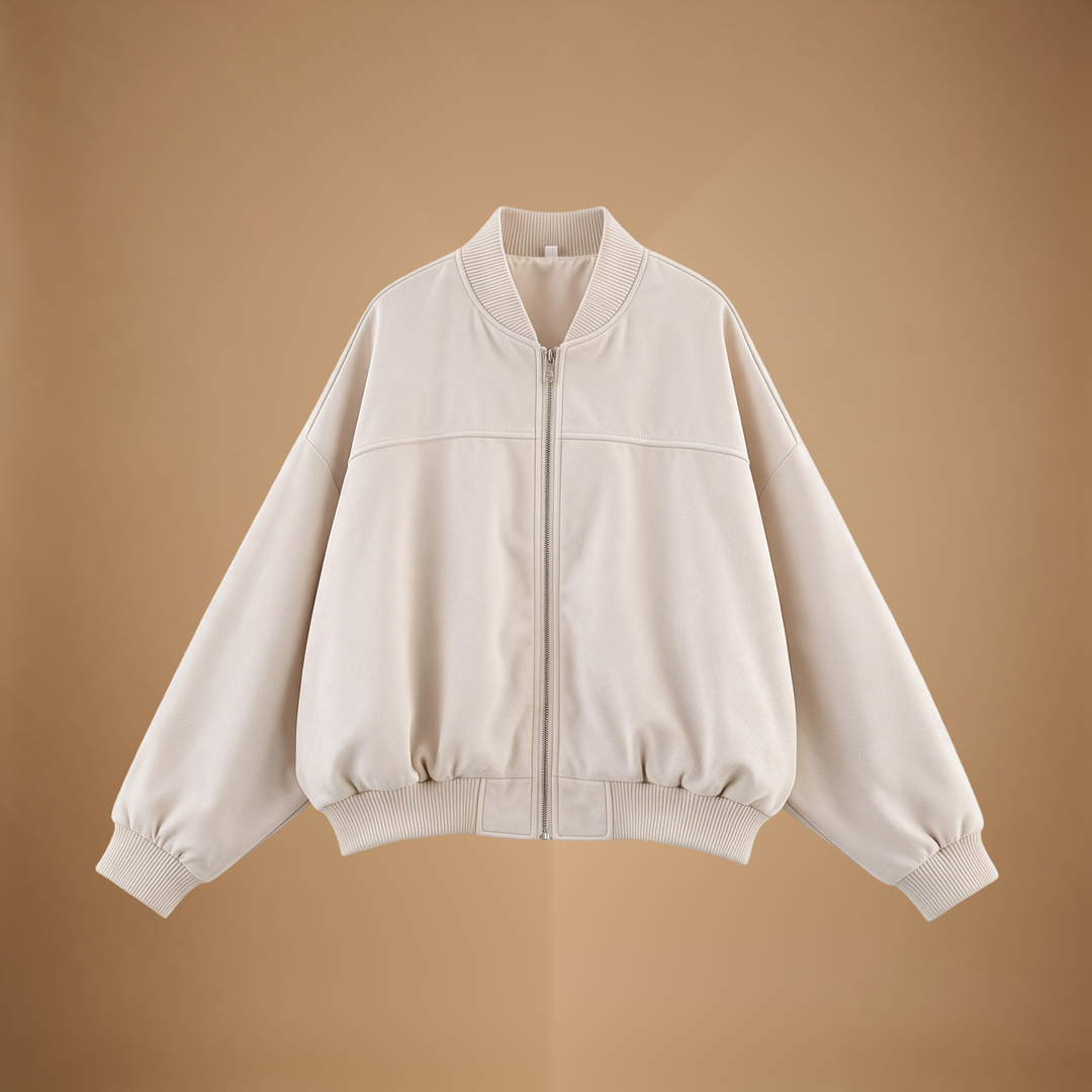 Margaux | Oversized Suede Bomber Jacket for Women